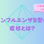 インフルエンザB型の症状とは?市販薬や食べ物【体験談】